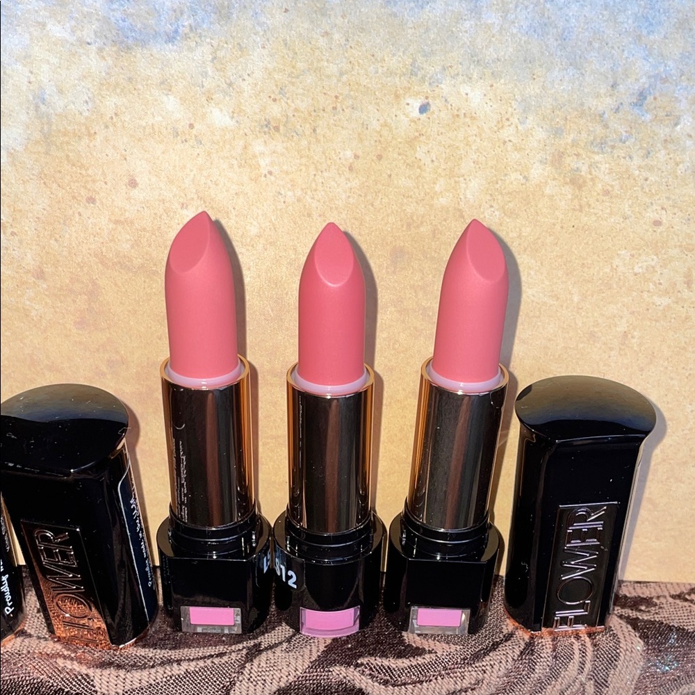 Flower New Luxury Lipstick SWEET PEONY x3